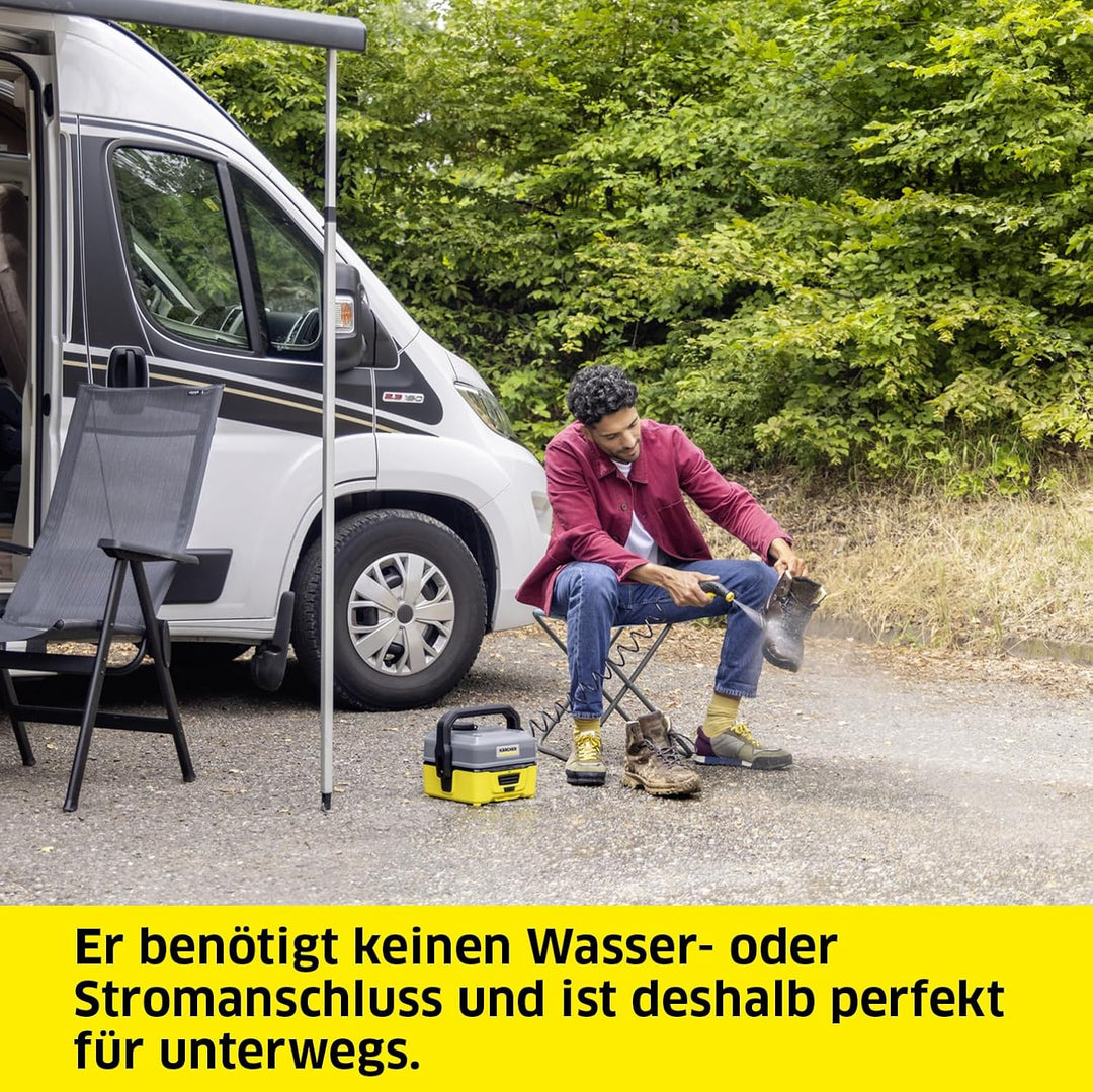 Kärcher Mobile Outdoor Cleaner OC 3 (Wassertankvolumen: 4 l, Lithium-Ionen-Akku, abnehmbarer Wassert