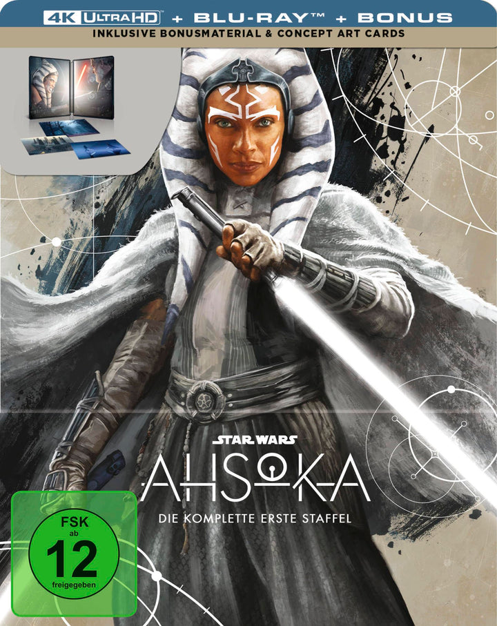Ahsoka - Staffel 1 - Steelbook - Limited Edition (4K Ultra HD) (+ Blu-ray) [4 Discs], 4K