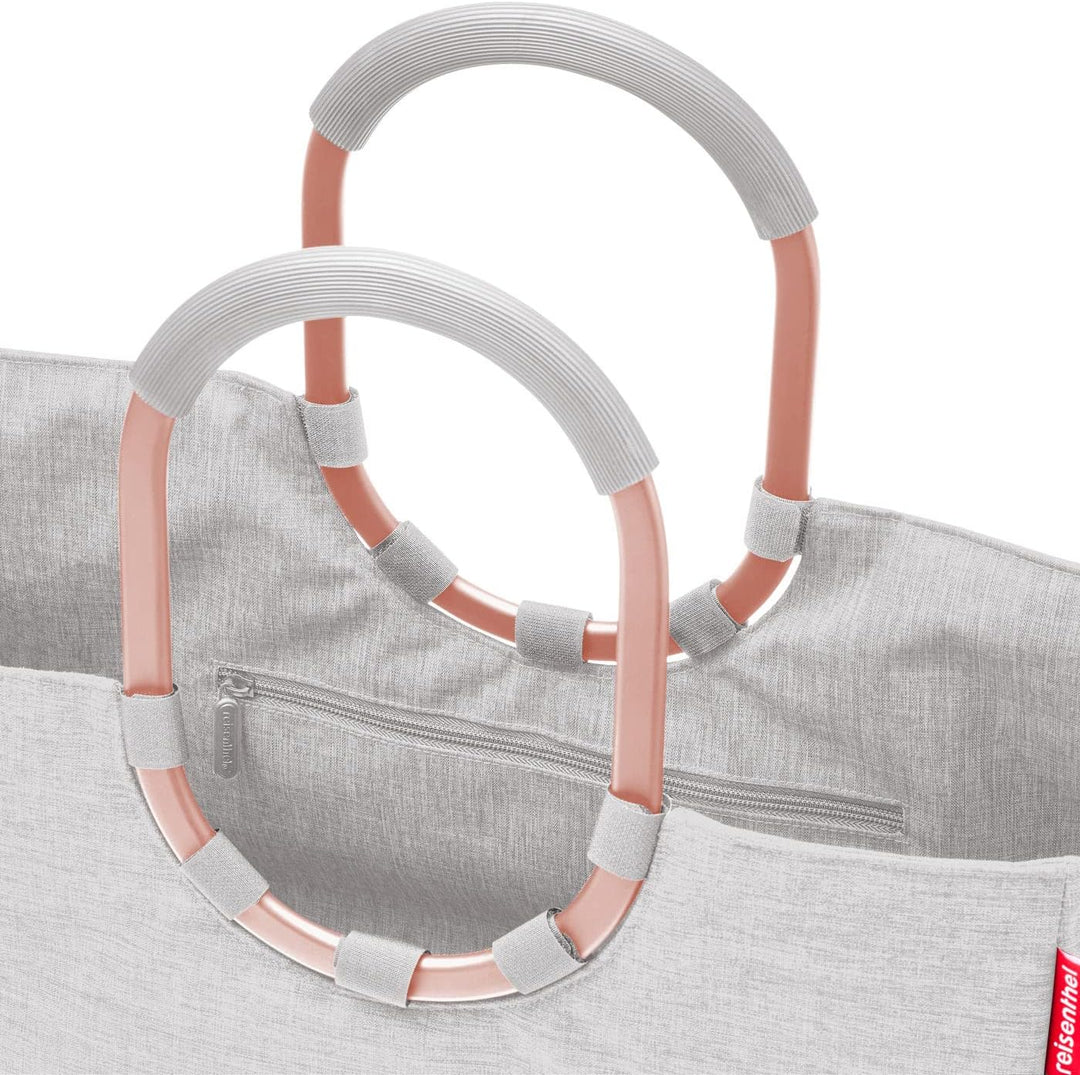 reisenthel loopshopper L – Stabile Tasche mit praktischen Fächern aus recycelten PET-Flaschen – Char
