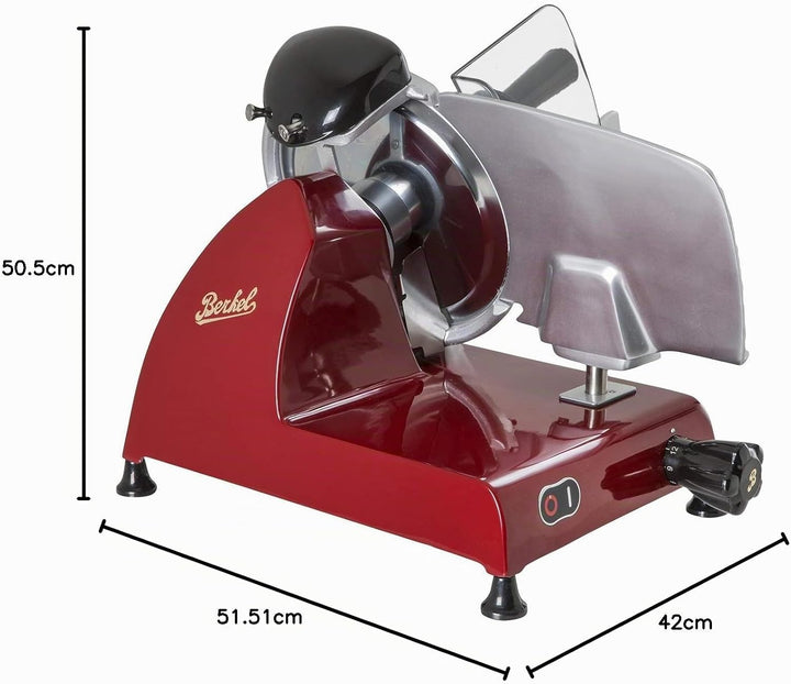 BERKEL - Allesschneider Red Line 250 + Schneidebrett aus Esche und Edelstahl