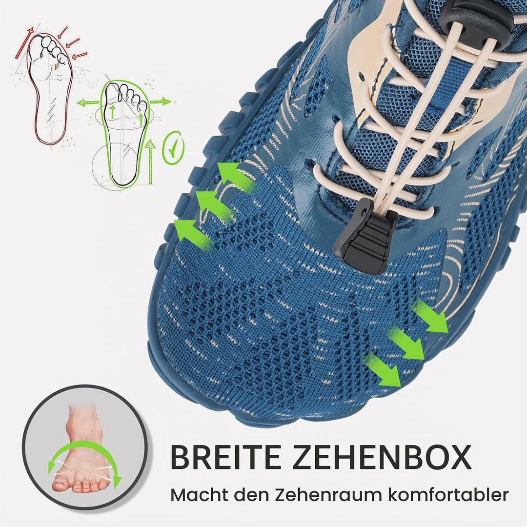IceUnicorn Herren Damen Barfussschuhe Traillaufschuhe Fitnessschuhe Knit Minimalistische Breiter Zeh