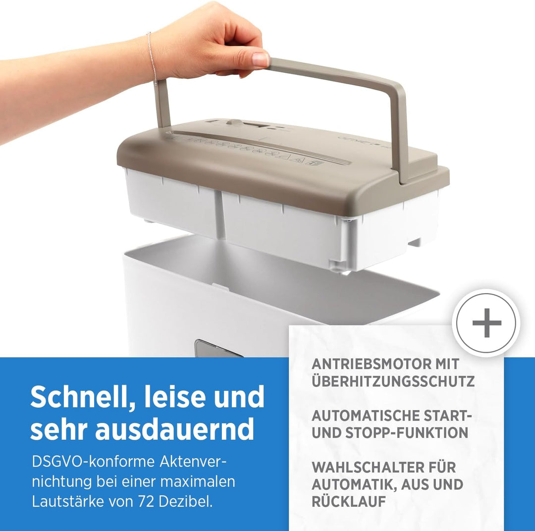 Genie 440 X II BR Schredder Aktenvernichter P4 | Papierschredder mit Partikelschnitt | 9L Auffangvol