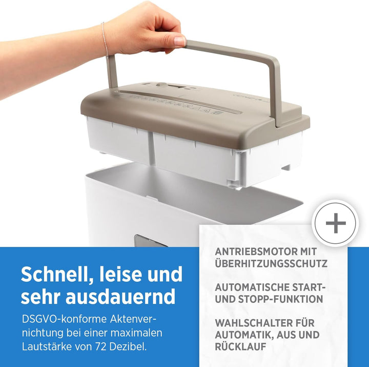 Genie 440 X II BR Schredder Aktenvernichter P4 | Papierschredder mit Partikelschnitt | 9L Auffangvol