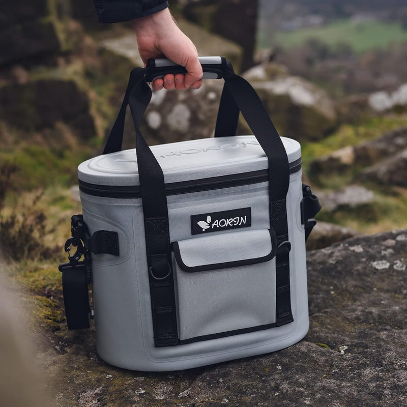 AORIN Kühltasche, 17L/20L kühlbox Wasserdicht, kühltasche klein, Schultergurt Kühlbox mit Flaschenöf
