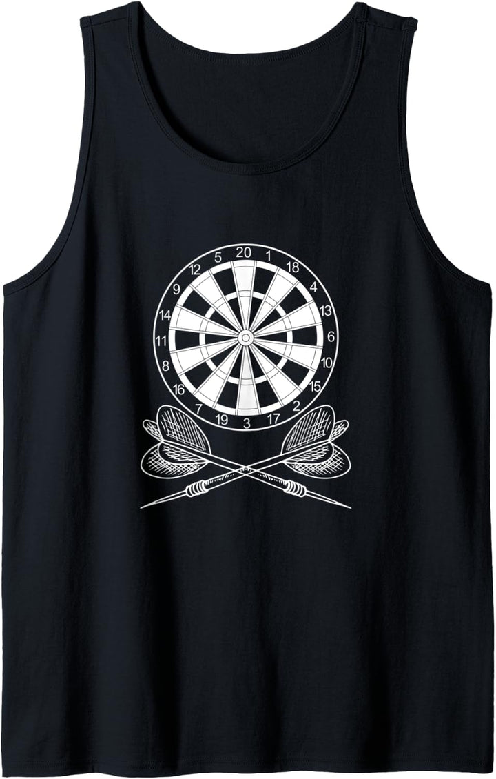 One Hundred Eighty Dart Darts Triple 20 Dartboard Darten 180 Tank Top
