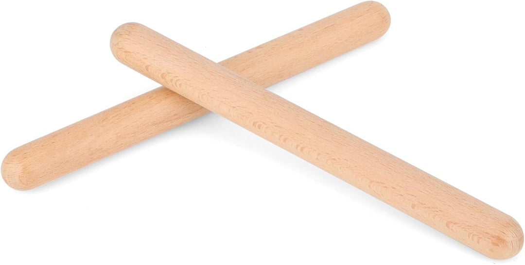 SEUICYNE 24 Stück 20cm Rhythmusstöcke Klangholz Instrument Klangstäbe aus Holz Klanghölzer für Musik