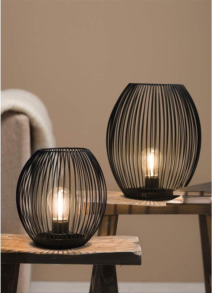 LEONARDO HOME GK/Laterne 24 schwarz mit LED