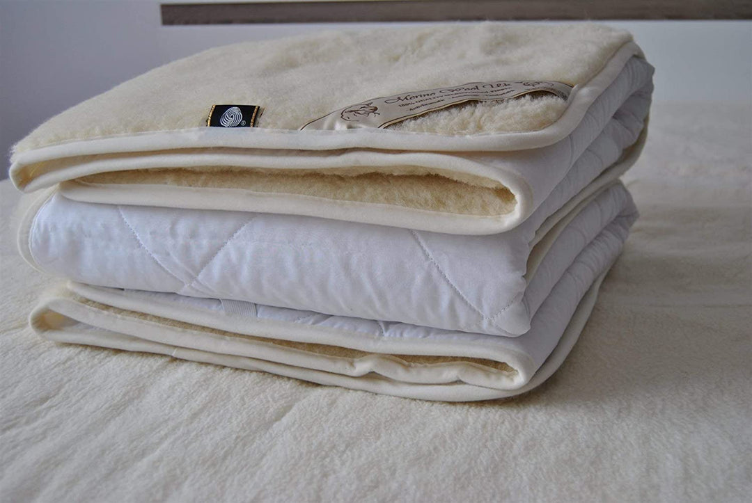 Merino Wool Diamond Unterbett Matratzenschoner Unterbetten Wolle Wool Mattress Topper Matratzenaufla