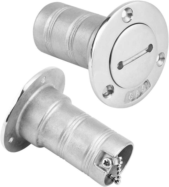 38 mm Tankstutzen für Boote, Tankdeckel Einfüllstutzen aus 316 Edelstahl mit Key Boat Deck Fill Fill