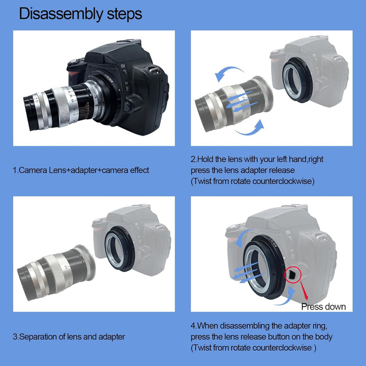 M39-Niko Z Objektivadapter Adapterring,für Leica L39 M39 39mm Objektiv Kompatibel für Nikon Z 7 und