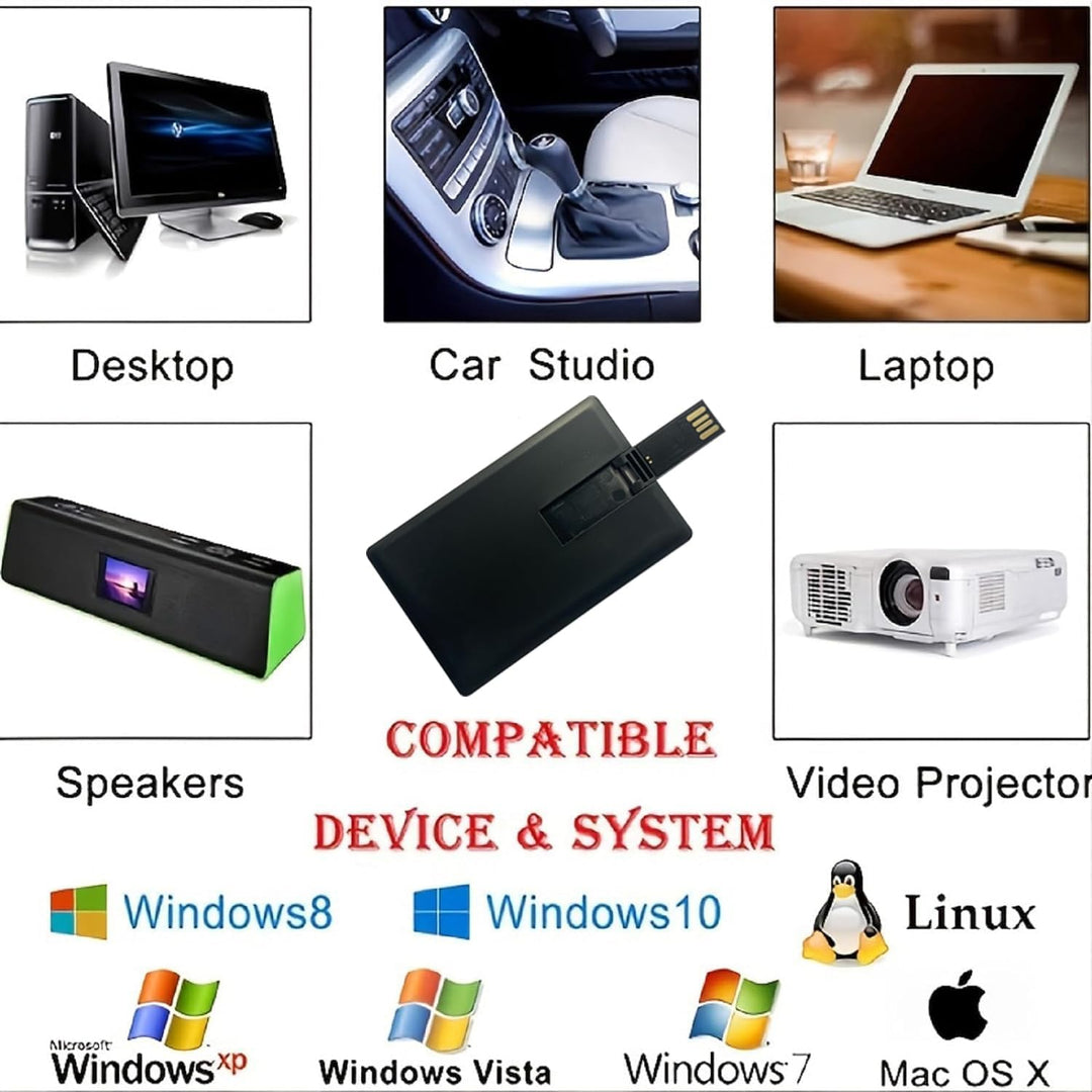 USB-Speicherstick, 8 GB, 10 Stück, Kreditkarten-Design Schwarz 2 GB