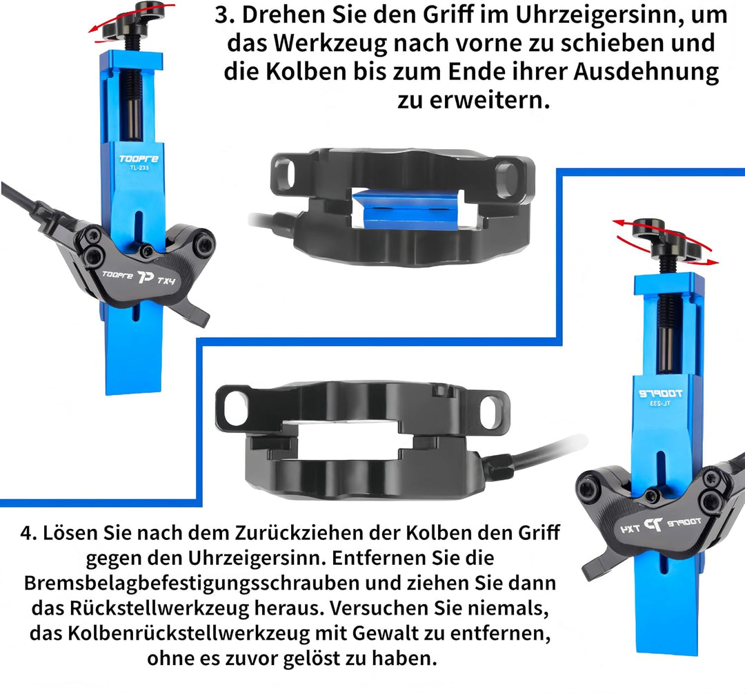 Fahrrad Bremskolbenrücksteller Werkzeug, Ultimate Kolbenpresswerkzeug für Scheibenbremssattel,Univer