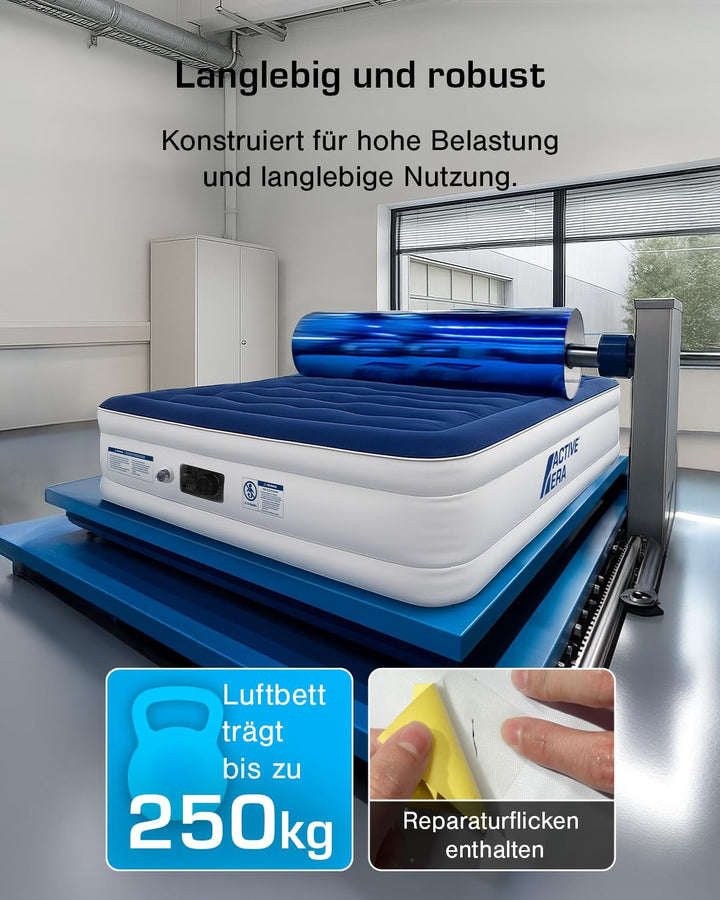 Active Era Luxus Doppel Luftbett – selbstaufblasendes Gästebett mit eingebauter, elektrischer Pumpe,