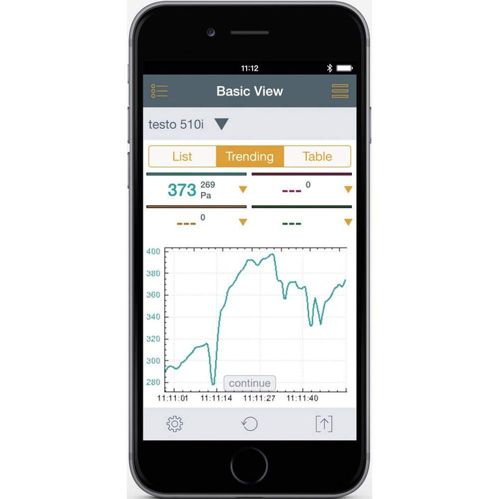 testo - 510i - 0560 1510 - Differenzdruckmessgerät mit Smartphone-Bedienung für den Einsatz in der G