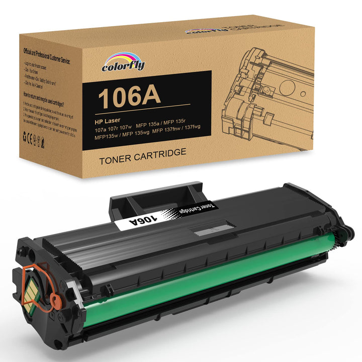 colorfly 106A W1106A Toner Kompatible für 106A W1106A Tonerkartusche für HP Laser 107a 107r 107w HP