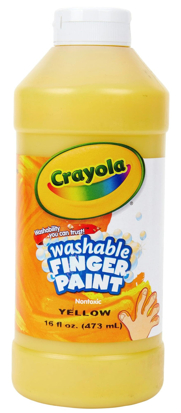 Washable Fingerpaint, Yellow, 16 oz