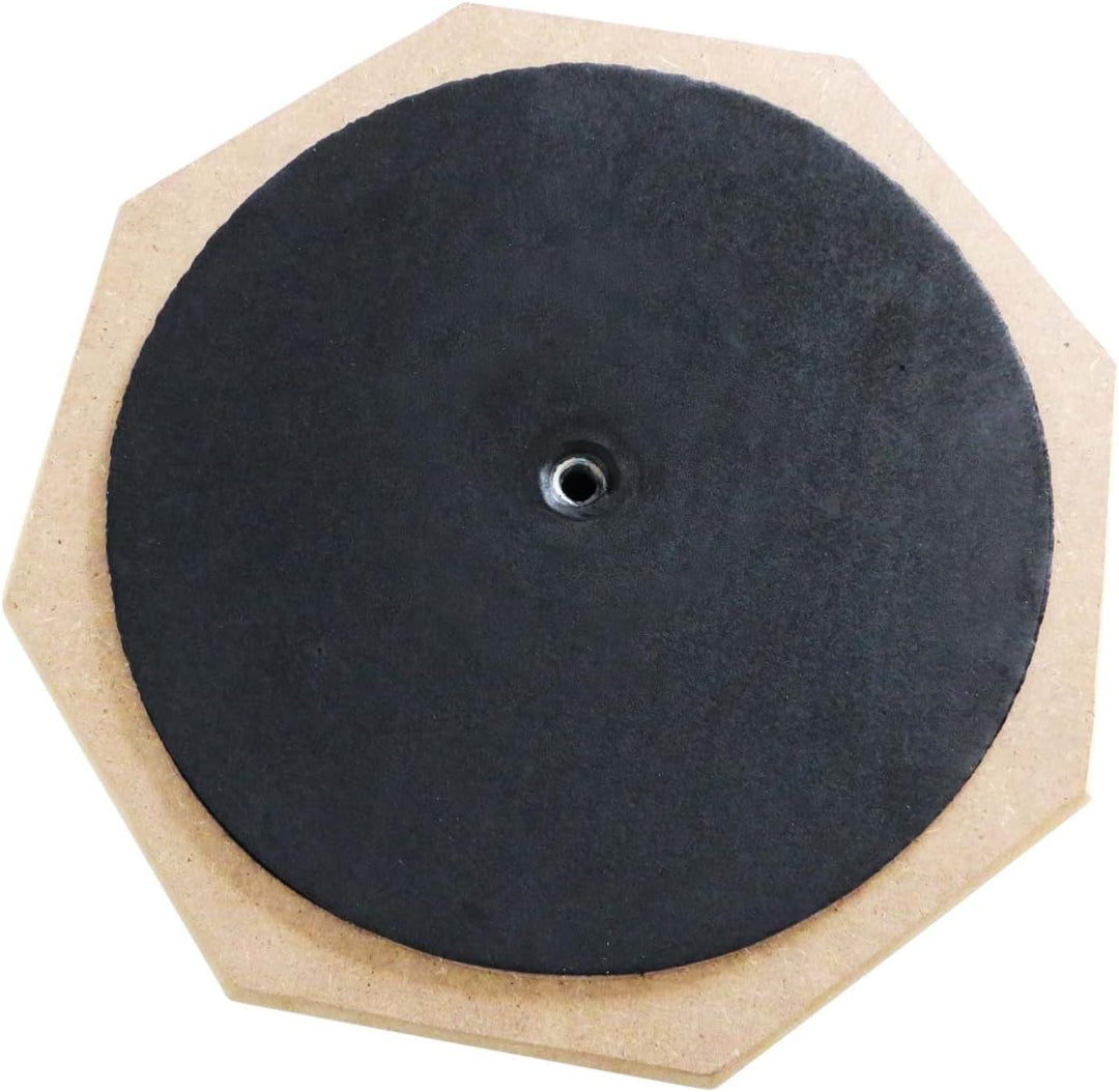 keepdrum DP-BL Practice Drum Pad Blau Übungspad 8mm + 1 Paar 5BB BLACK Drumsticks Pad Blau 8" + 5BB,