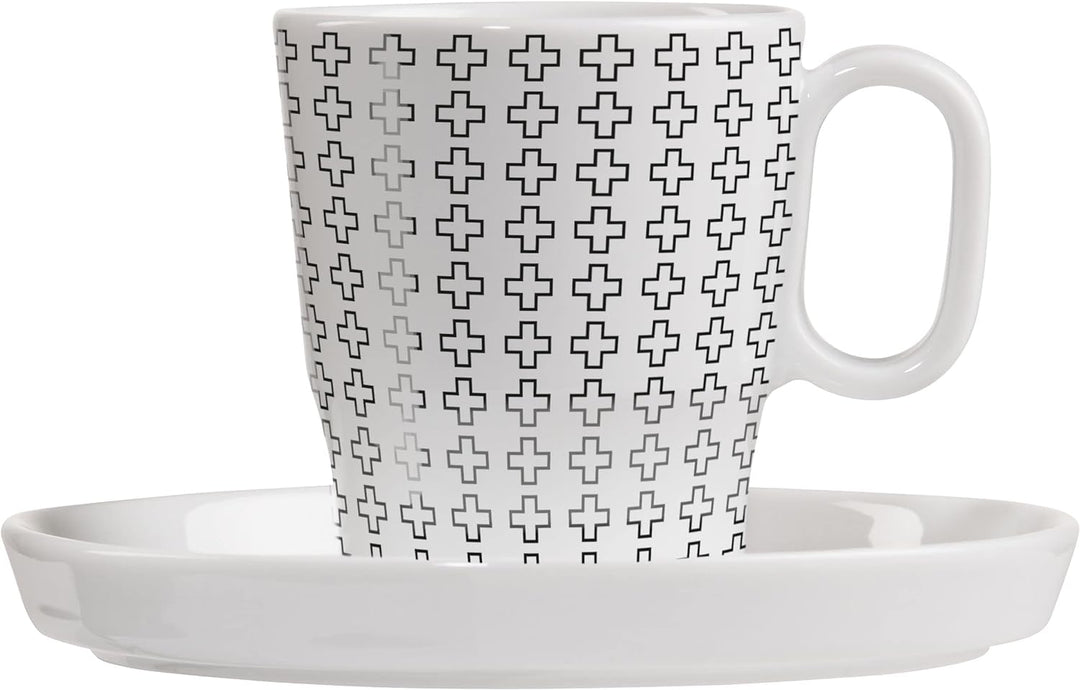 RITZENHOFF 3721003 Espresso-Tasse 95 ml – Serie Genussklasse Nr. 3 Set mit Untertasse, aus Porzellan