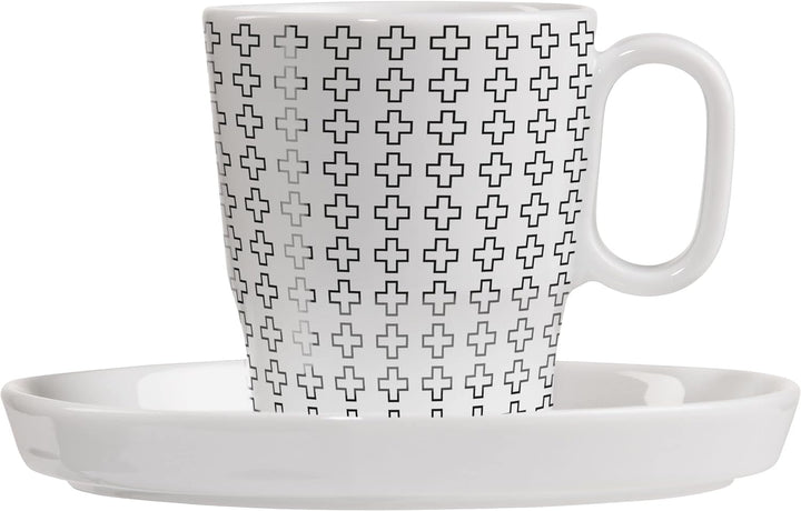 RITZENHOFF 3721003 Espresso-Tasse 95 ml – Serie Genussklasse Nr. 3 Set mit Untertasse, aus Porzellan