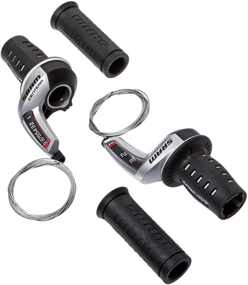 Sram Centera Drehgriffschalterset (9-Fach | hinten | 1:2 | Micro Front) Schwarz, Schwarz