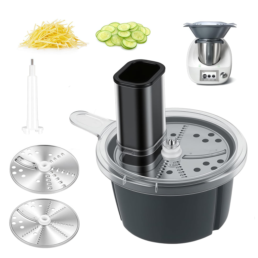 Gemüseschneider, Multifunktionaler Gemüsehobel für TM5 TM6 Zucchini Spaghetti Schneider aus Edelstah
