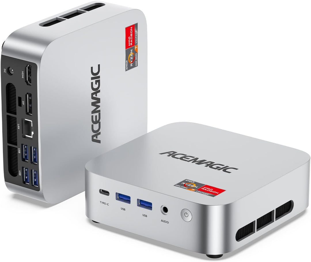 ACEMAGICIAN AM06 Pro Mini PC, AMD Ryzen 5 5625U (6C/12T, up to 4.2Ghz),16GB DDR4 512GB SSD Windows 1