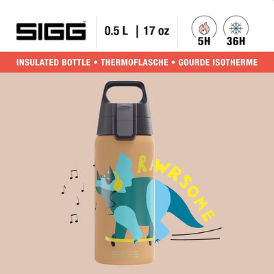 SIGG - Isolierte Trinkflasche Kinder - Shield Therm ONE - Für Kohlensäurehaltige Getränke Geeignet -