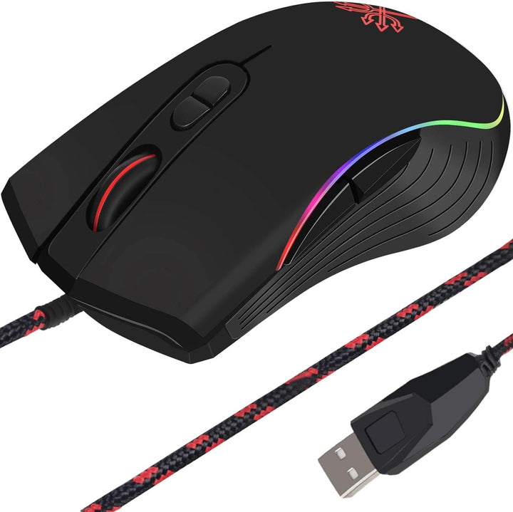 Gaming-Maus mit Kabel 7200 dpi und 7 programmierbaren Tasten