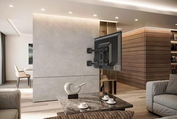Meliconi SPACE SYSTEM THE SHAPE, Neigbare TV-Wandhalterung, Design TV-Halterung von 55" bis 82", Um