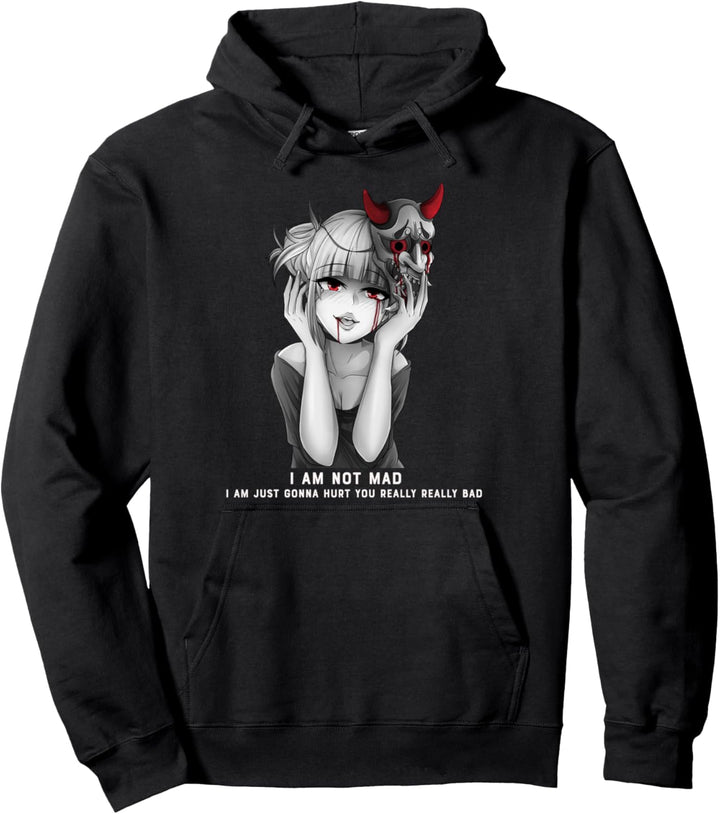 Yandere Oni Maske für Lewd Anime Otakus Pullover Hoodie