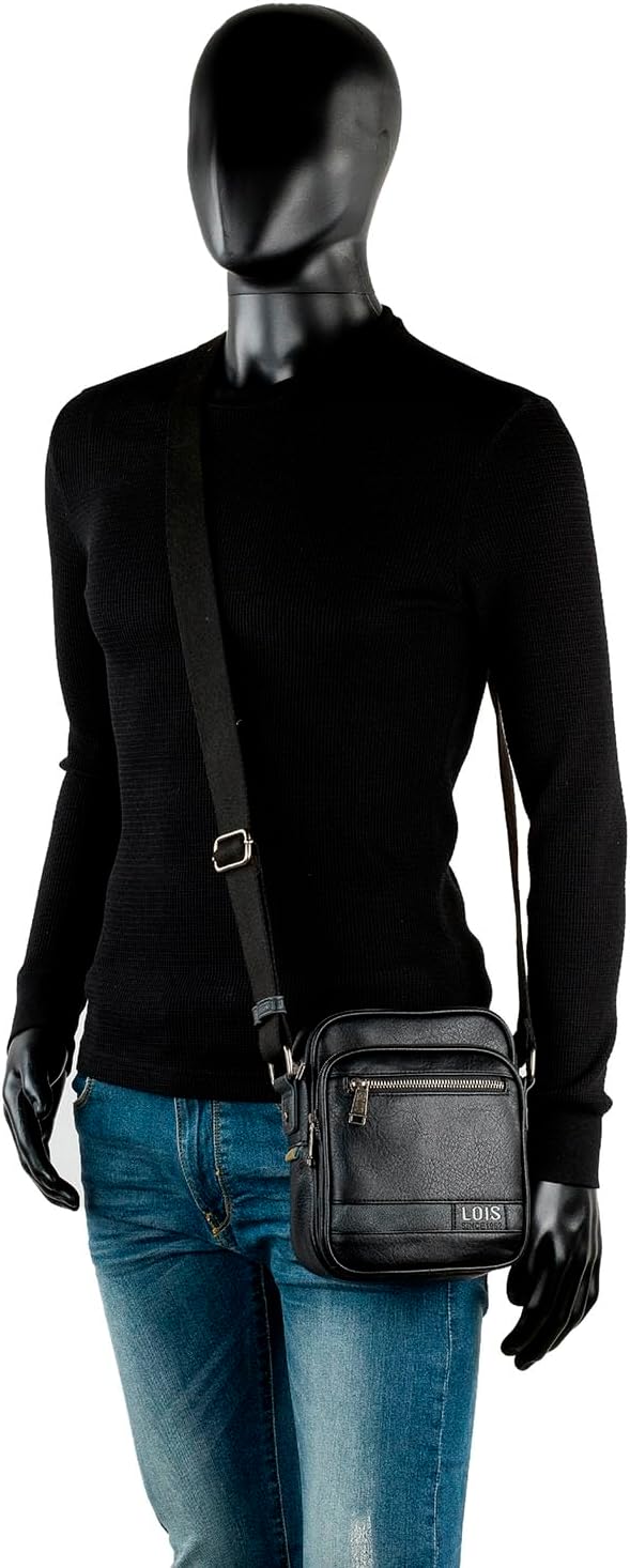 Lois - Umhängetasche Herren Klein mit verstellbarem riemen - Herren Umhängetasche Klein hergestellt