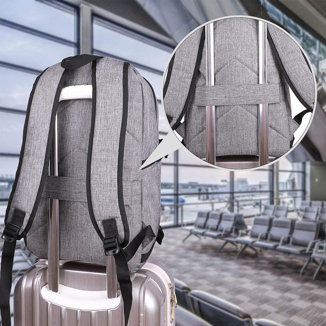 Tzowla Anti Diebstahl Laptop Rucksack für Herren,Rucksack Wasserdicht mit USB-Ladeanschluss und Schl