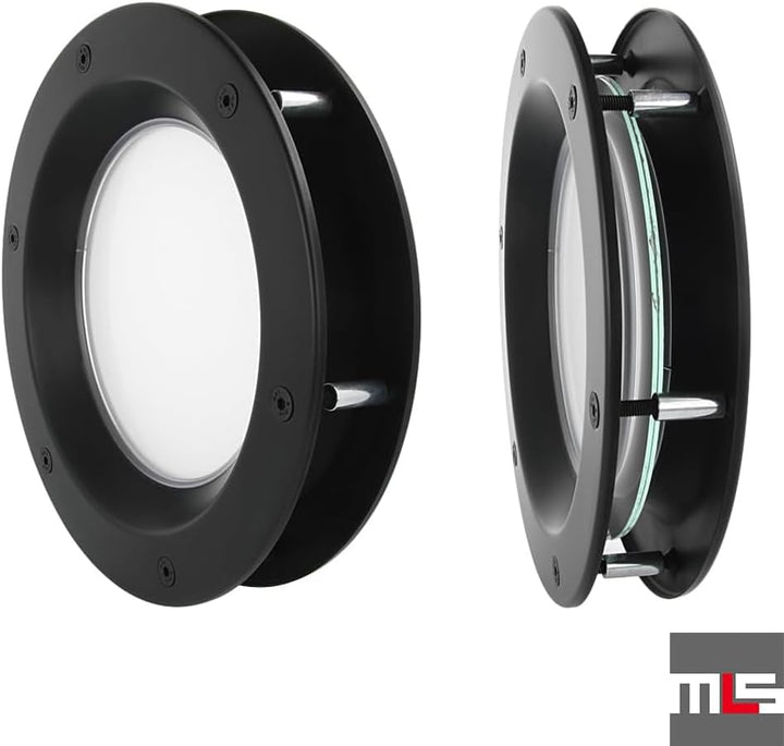 MLS Bullauge B6000, Bullauge für Türen, aus Robustem Aluminium, VSG-Sicherheitsglas, Passend für 40