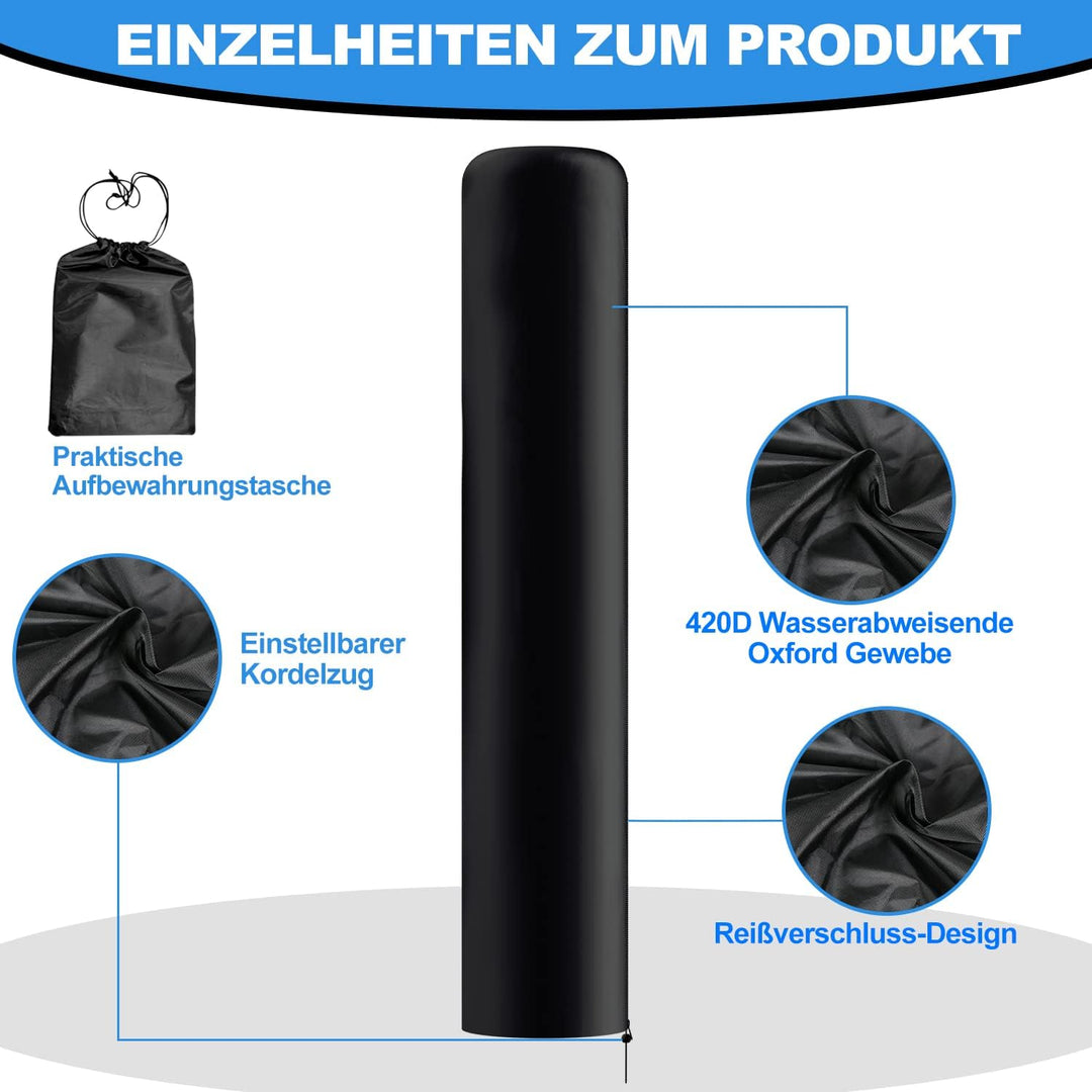 Yakimz Solarbeheizte Duschen 35L, Solardusche mit Schutzhaube Solar Garten-dusche warmes Wasser mit