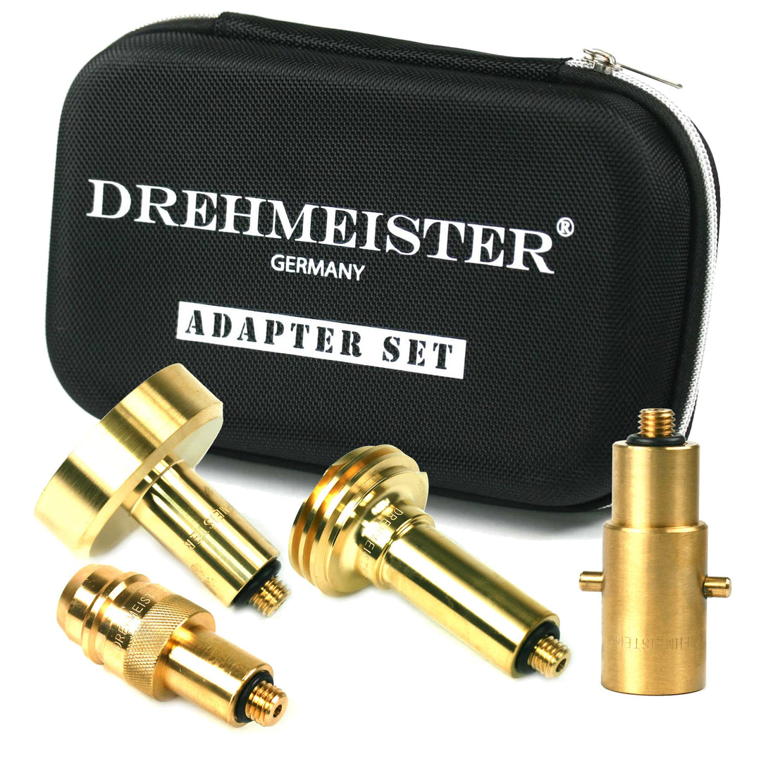 Drehmeister LPG Adapter Set M10 lang - für Gasfahrzeuge - Tankadapter mit Etui - Alle Europa Autogas