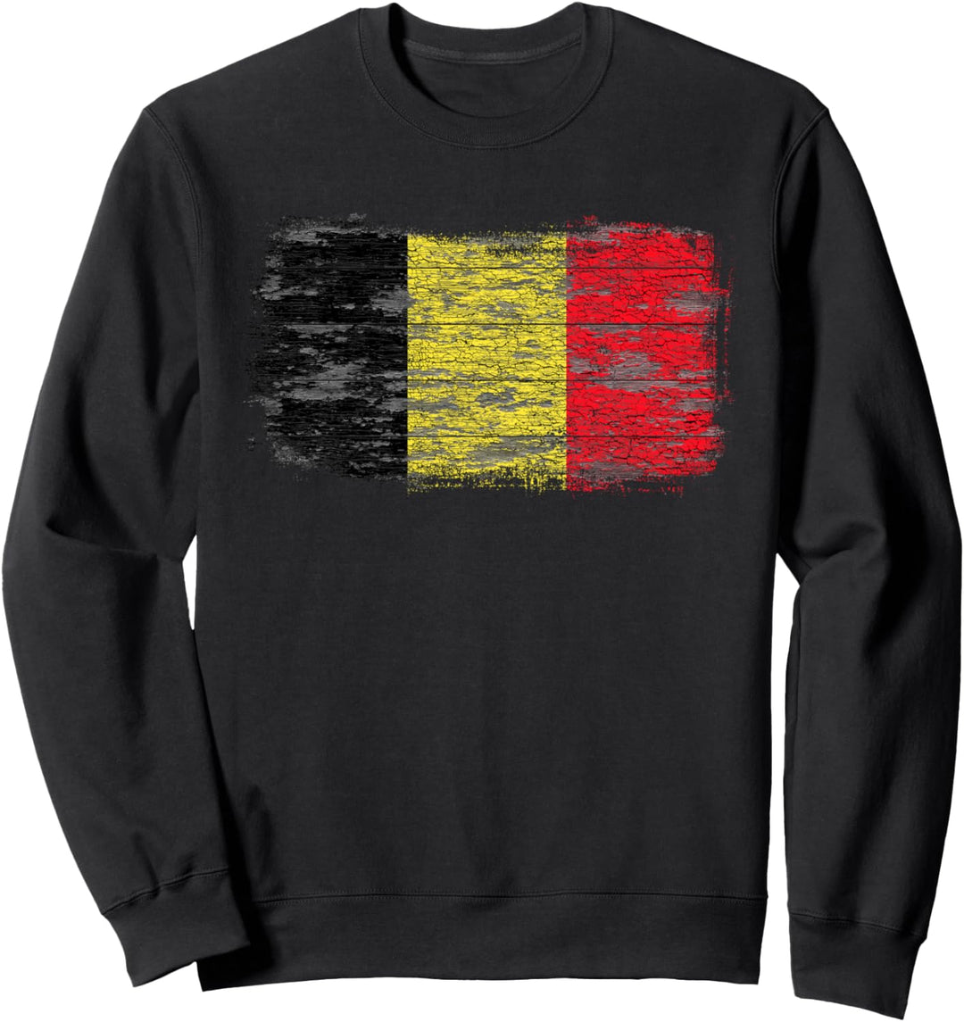Belgienische rustikale Nationalflagge Sweatshirt