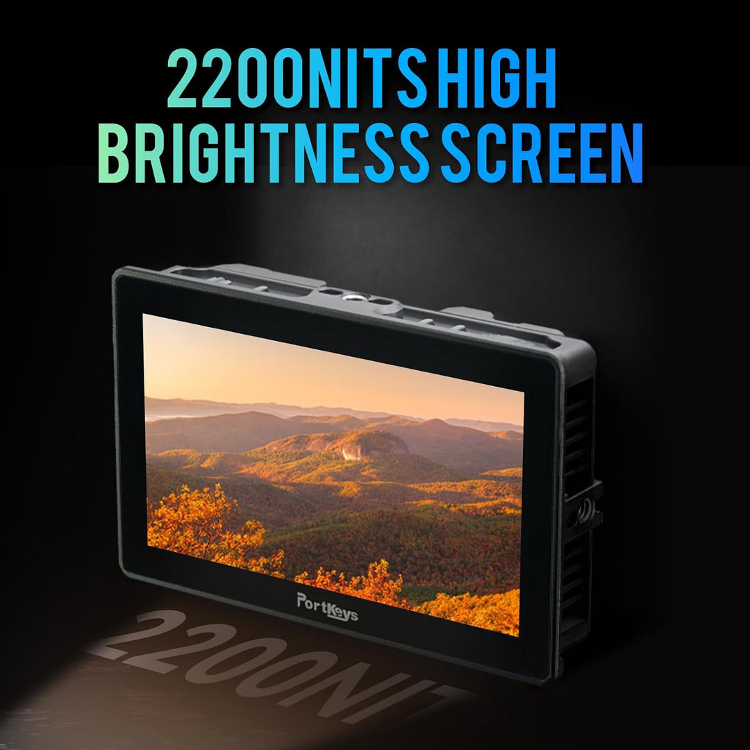 Portkeys BM7IIDS Kabellose Kontrolle Field Kamera Monitor 7" Touchscreen 3G SDI 3D LUT 2200Nit 10bit