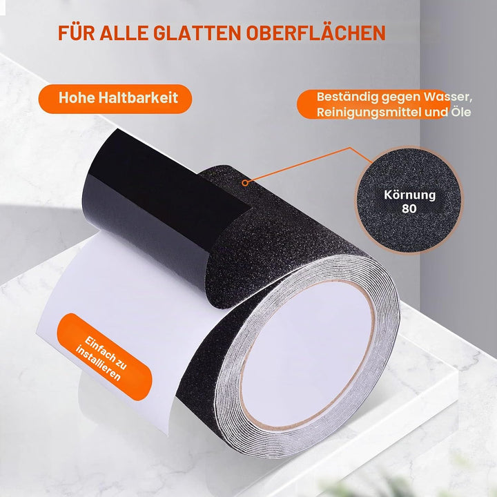 Anti-Rutsch-Band Selbstklebend, 10m*10cm, Antirutsch Klebeband Wasserfest, Treppe Anti Rutsch Streif