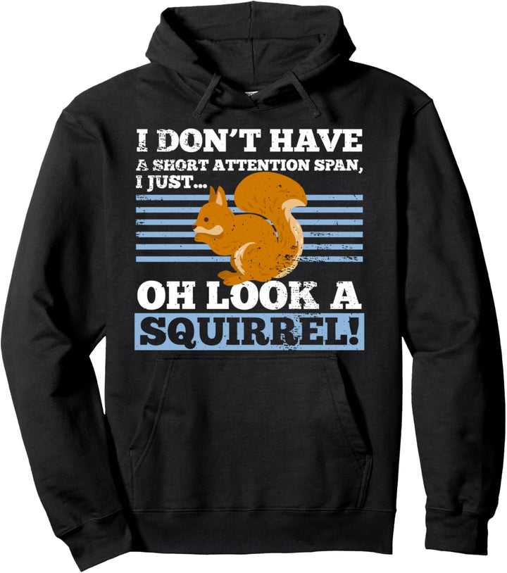 Attention Defizit Störung Geschenk Design Idee Eichhörnchen Pullover Hoodie