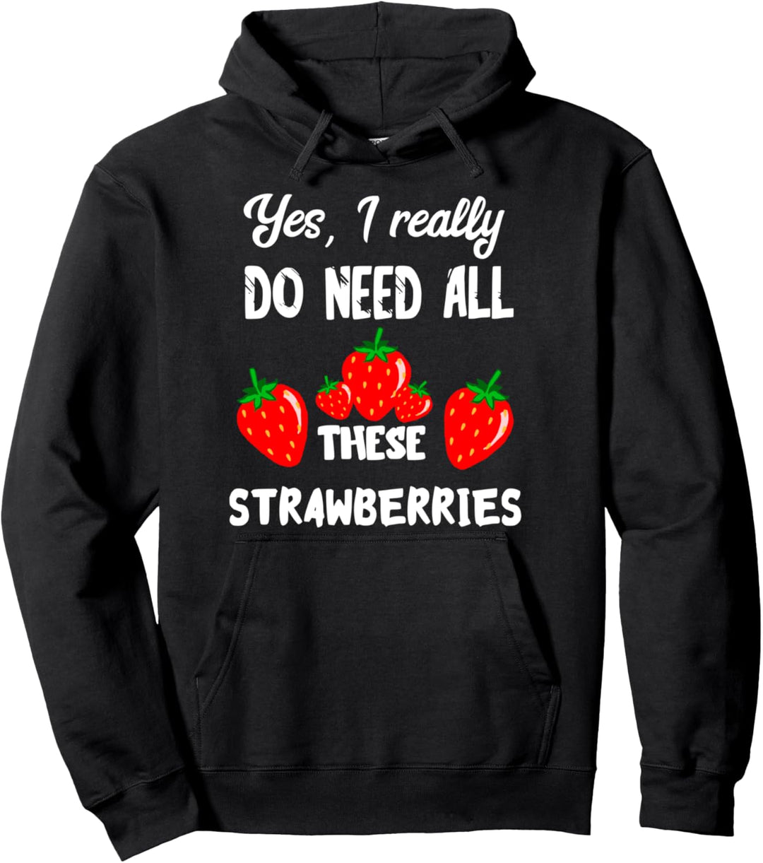 Süsse Erdbeere Sommer Früchte Leckere Erdbeeren Frucht Pullover Hoodie