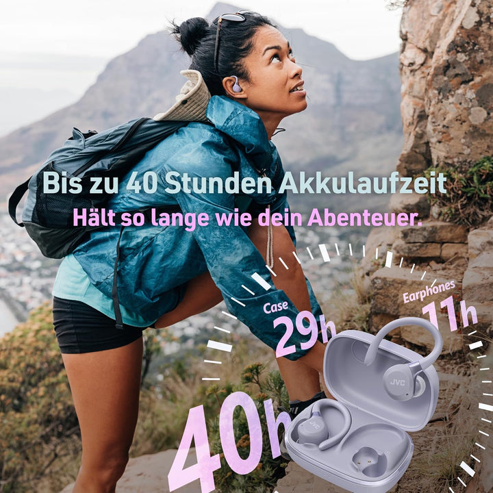 Fitness Series True Wireless Sport-Kopfhörer mit verstellbaren Bügeln, Active Noise Cancelling, Umge