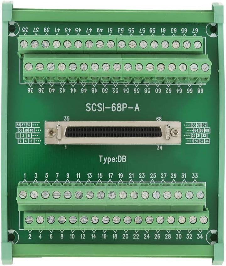 SCSI-68P-A Buchse Breakout Board Terminal Modul