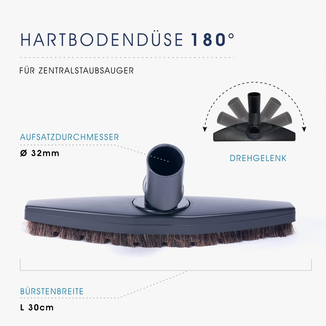 Universalbürste 180° für Zentralstaubsauger Durchmesser ø32mm