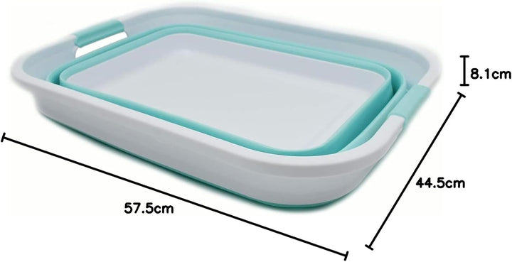 SAMMART 41L Collapsible Plastic Laundry Basket - Foldable Pop Up Storage Container/Organizer - Porta