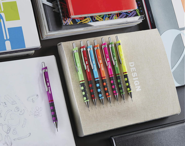 rOtring Tikky Druckbleistift farblich gekennzeichnet | 0,5 mm | Blaue Schaft | 12er-Box Blue 1 stück