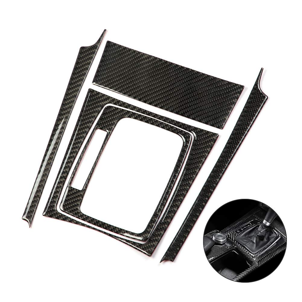 Schalttafelabdeckung, Carbon Auto Schaltpanel Verkleidung für W204 C Klasse 07-13 (Left Hand Drive)