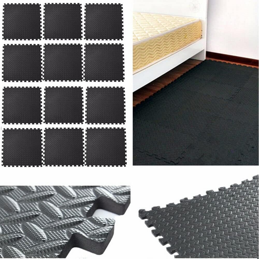 Ineinandergreifende weiche Schaumstoff-Bodenmatte, Eva-Puzzle-Gummifliesen, rutschfestes Gummikissen