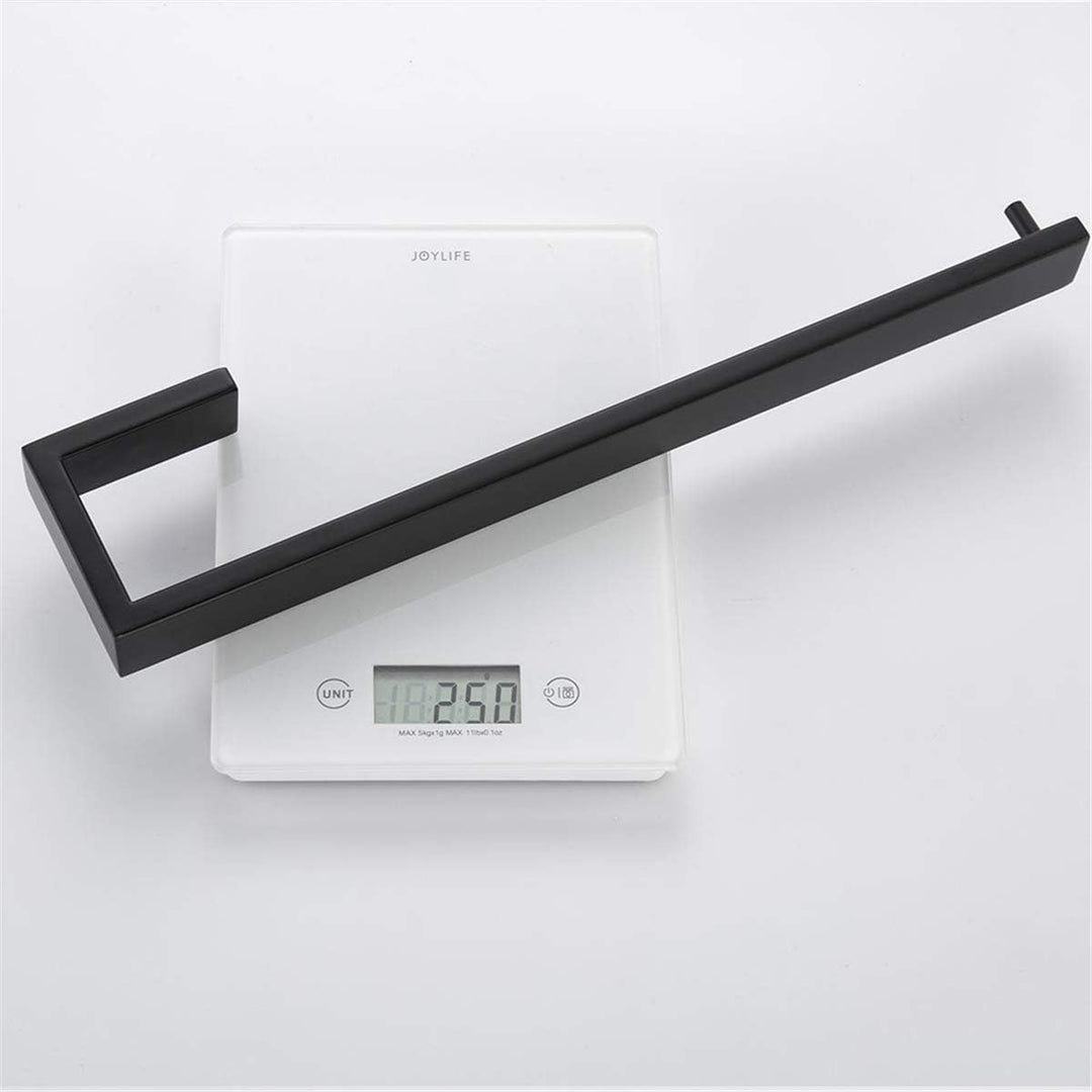 Flybath Handtuchhalter Wand Bad Küche 304 Edelstahl Schwarz Matt 35 cm | Rostschutz, Robust, Badezim