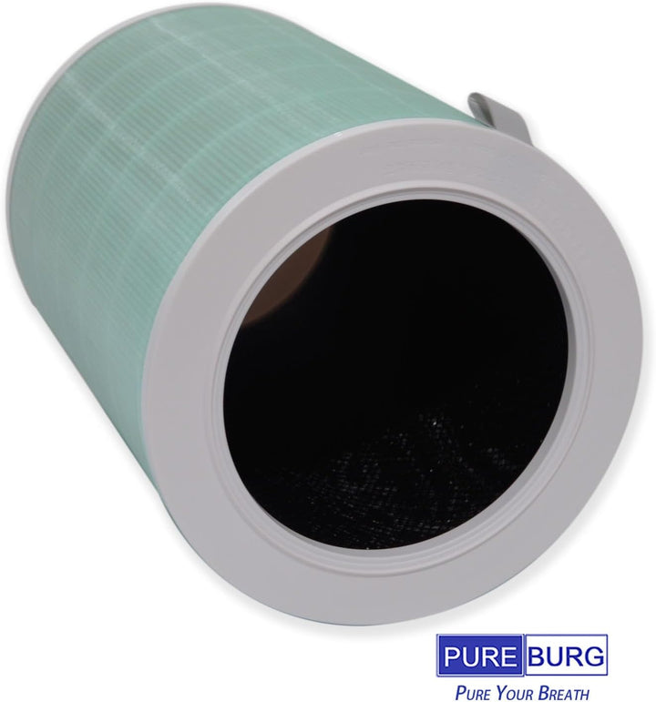 PUREBURG Ersatz-Filter kompatibel mit Xiaomi 4 Pro Luftreiniger H13, 4-stufige Filtration, Aktivkohl