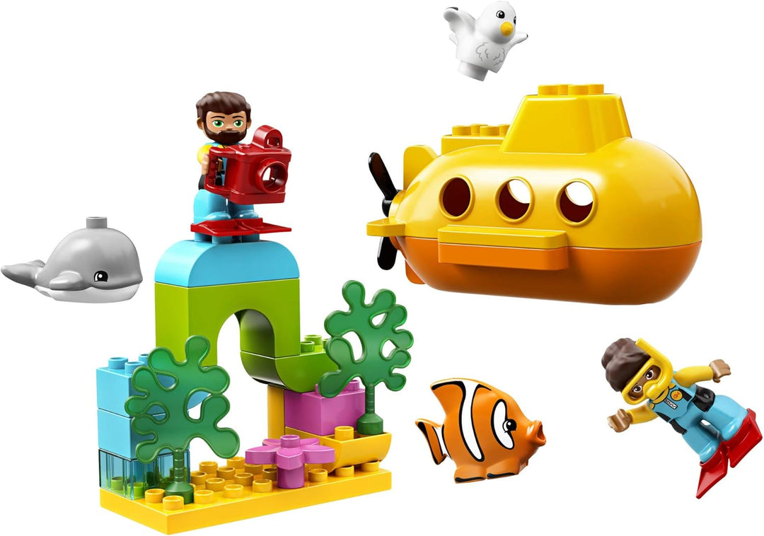 LEGO DUPLO Town Submarine Adventure 10910 Building Kit, New 2019 (24 Pieces)